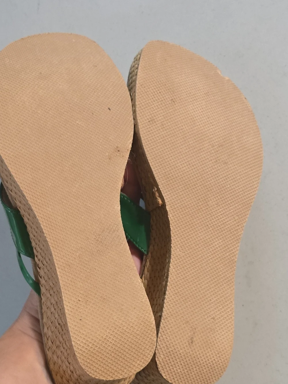 Mudd Green Platform Thong Sandals - Women Size 10M